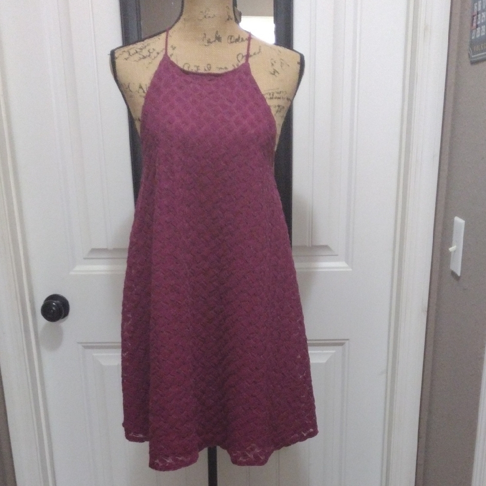 Kimchi Blue Wine Halter Dress